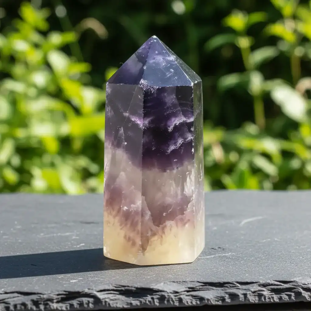 Pointe polie en Fluorite 62g (PRGFL315 - 15)