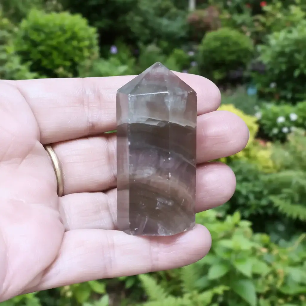 Pointe polie en Fluorite 59g (PRGFL315 - 5)