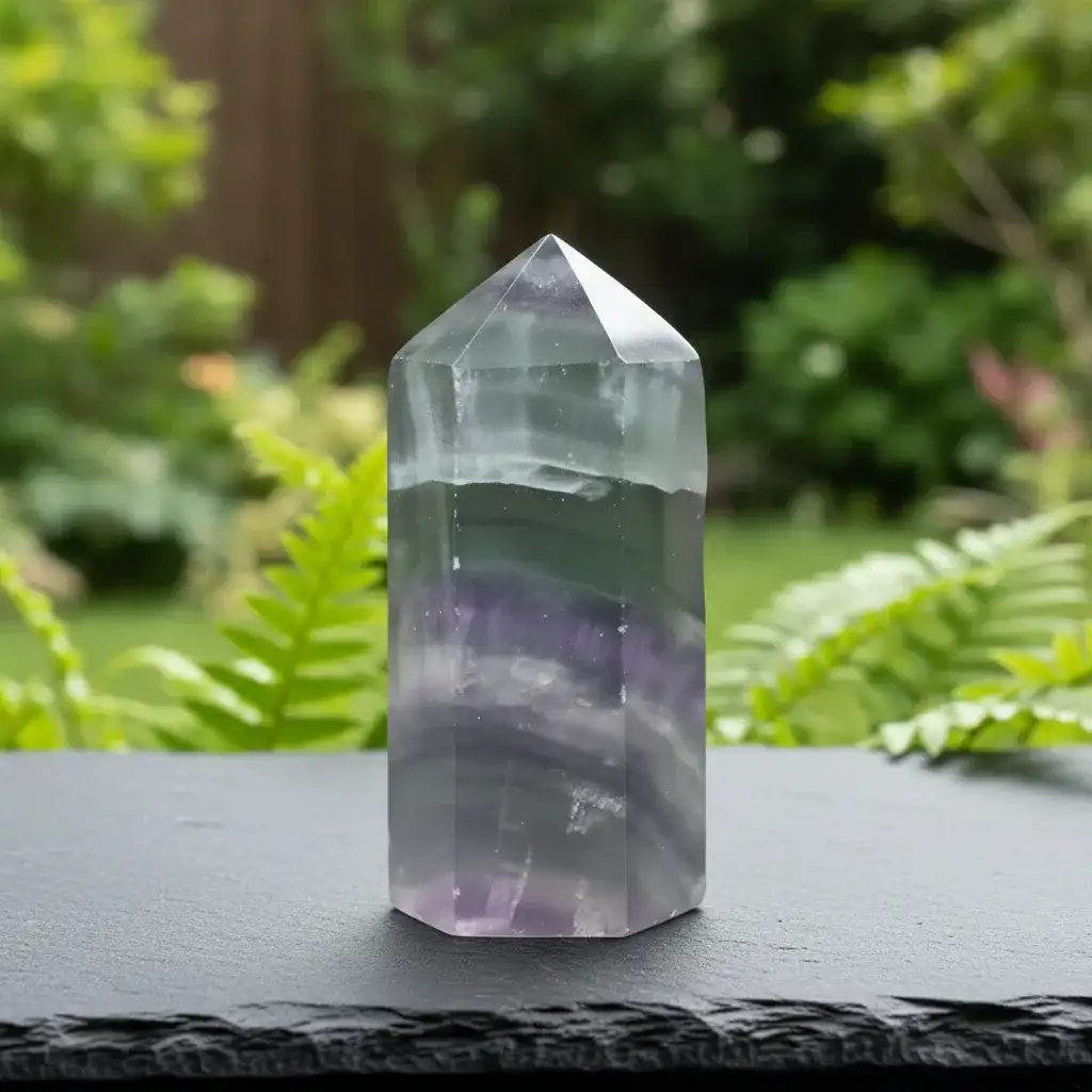 Pointe polie en Fluorite 59g (PRGFL315 - 5)