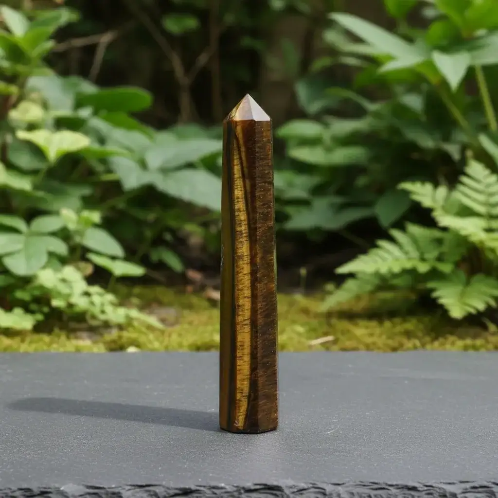 Pointe polie en Œil de Tigre 87g (PRGFL699 - 5)