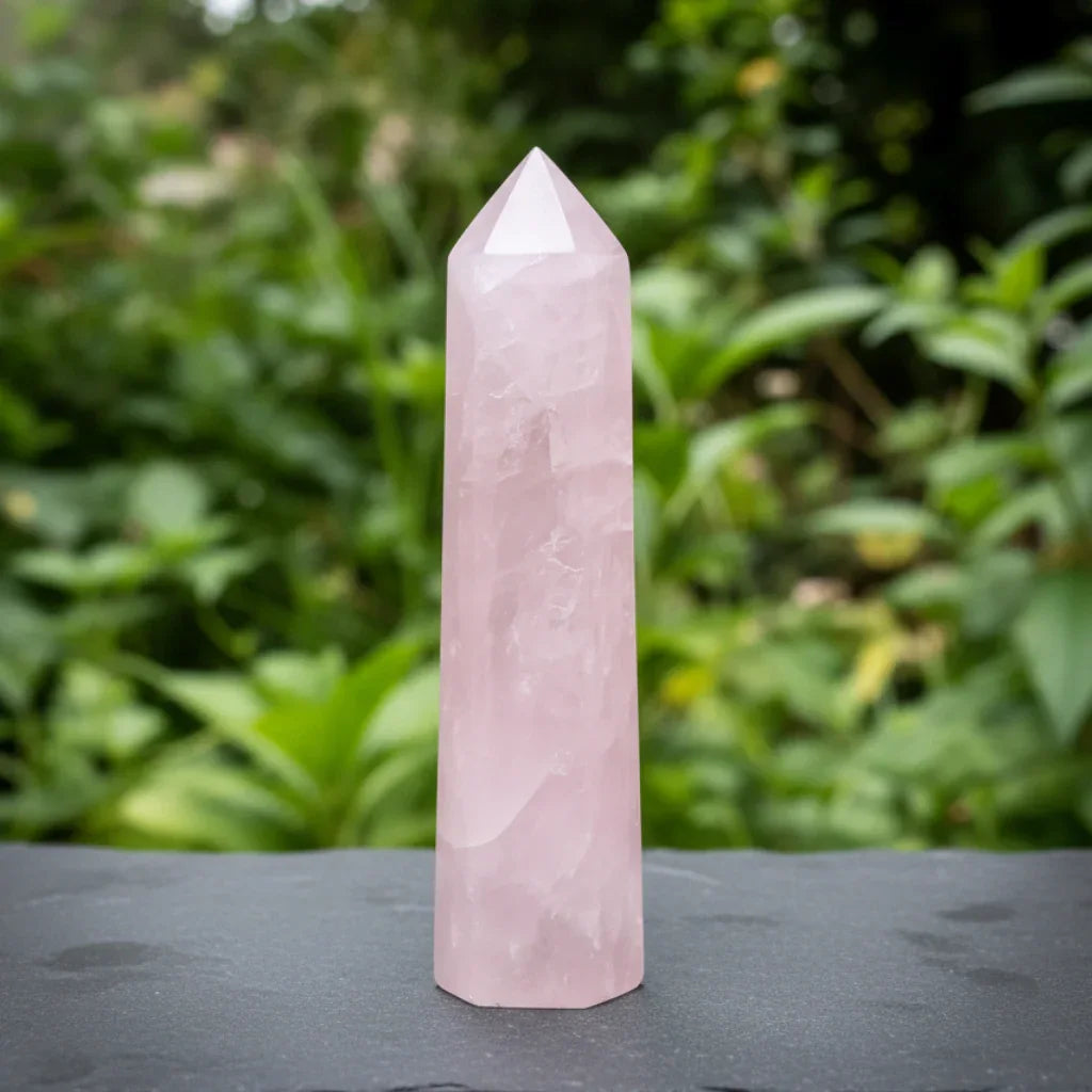 Pointe polie en Quartz rose 94g (PRGFL732)