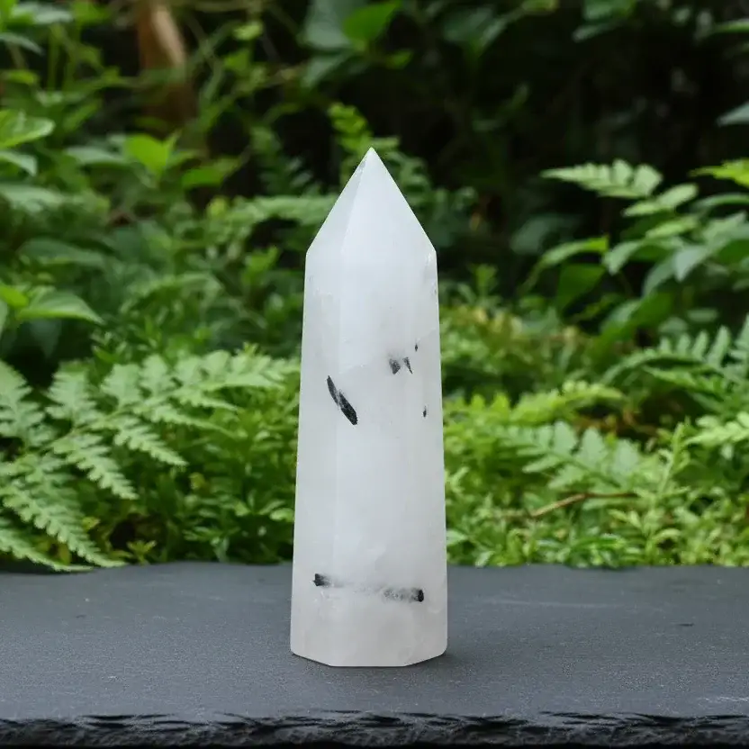 Pointe de Quartz à Tourmaline noire 94g (PRGFL643)