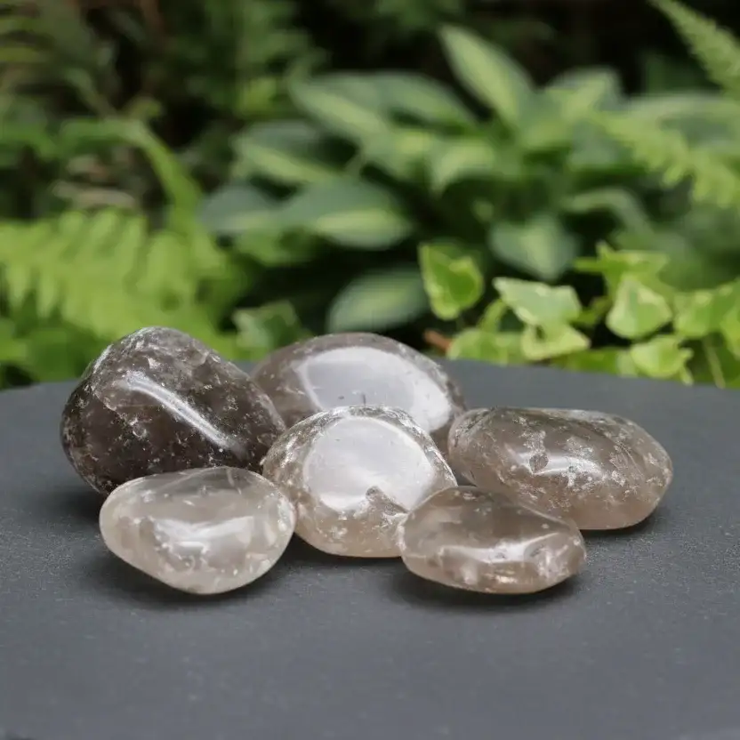 Quartz fumé - Pierre roulée (PRGFL446)
