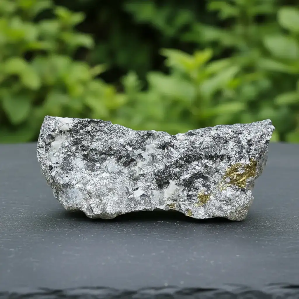 Skuttérudite, Calcite et Chalcopyrite brute 125g (MB189 - 2)