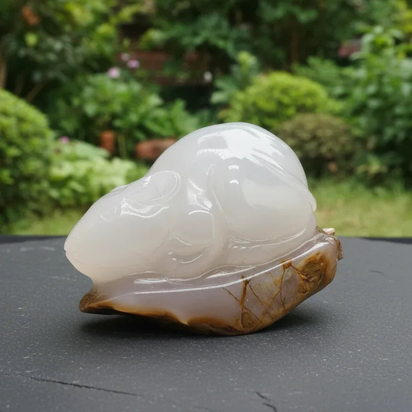 Souris (ou rat) en Agate 177g (PRGFL536-2)