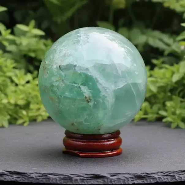 Sphère en Fluorite verte 365g (PRGFL168 - 2)