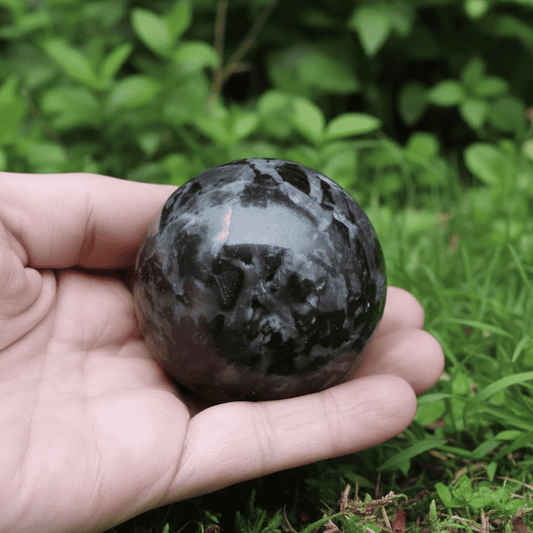 Sphère en Gabbro 190g (PRGFL520 - 2)
