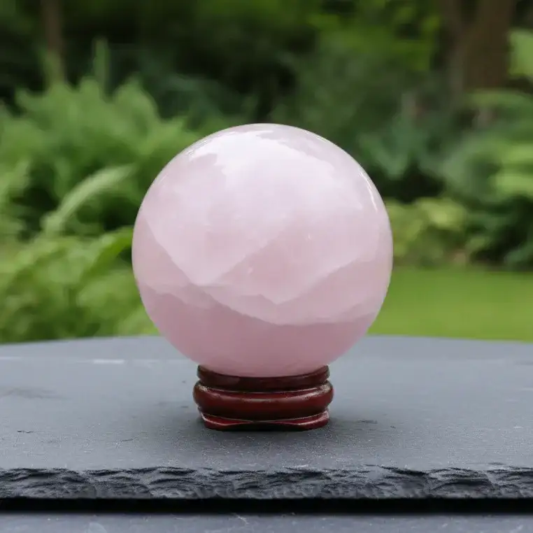 Sphère en Quartz Rose 313g (PRGFL611 - 2)