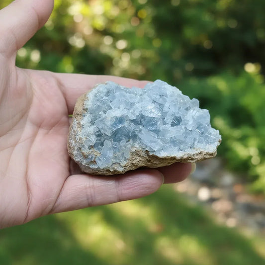 Célestine bleue brute 178g (MB331-7) - ENAE Minéraux