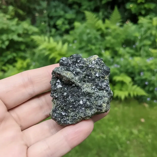 Galène, Chalcopyrite et Chlorite bruts 60g (MB480)