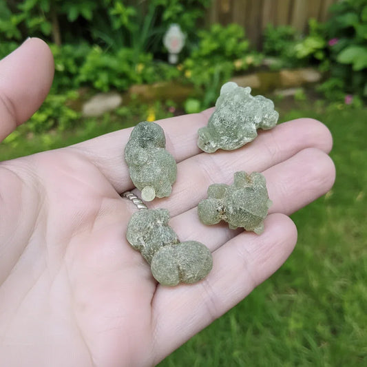 Lot de 4 Prehnite brutes 27g (MB578-1) - ENAE Minéraux