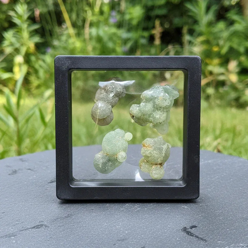 Lot de 4 Prehnite brutes 27g (MB578-1) - ENAE Minéraux