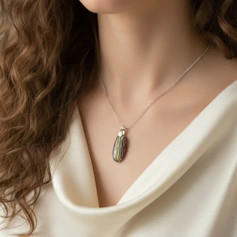 Pendentif en Agate Crazy Lace (PE1173 - 1)