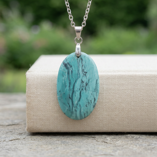 Pendentif en Larsonite (Jaspe) (PE2056)