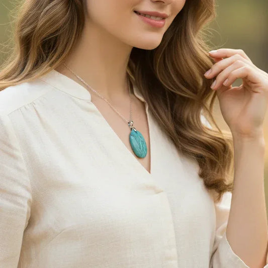 Pendentif en Larsonite (Jaspe) (PE2056)