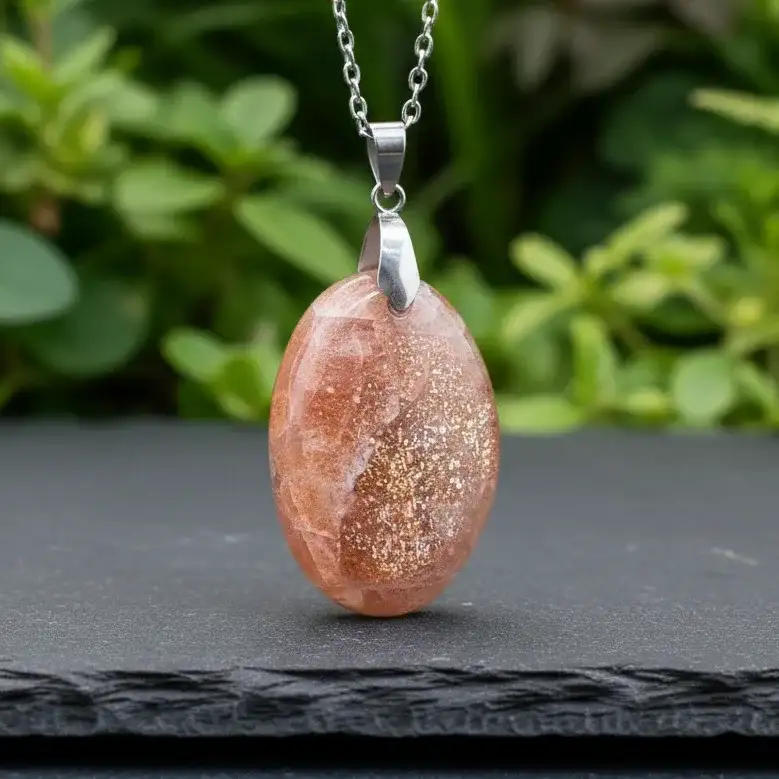Pendentif en Pierre de Soleil (PE1907 - 1)