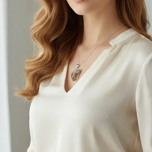 Pendentif en pointe de Citrine brute (PE2067)