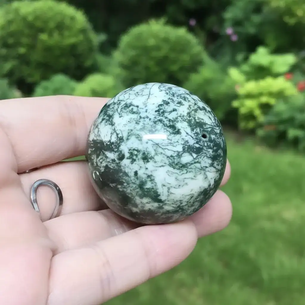 Sphère en Agate arbre 88g (PRGFL755)