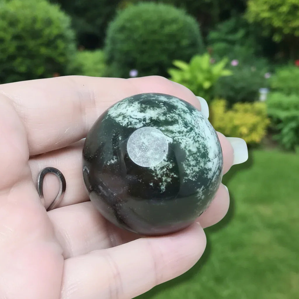Sphère en Agate arbre 88g (PRGFL755) - ENAE Minéraux