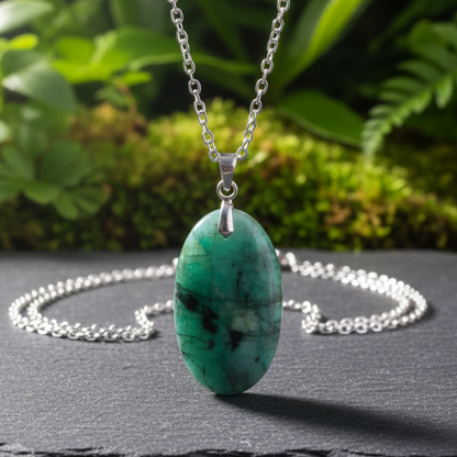 Pendentif en Emeraude dans Biotite (PE2109)