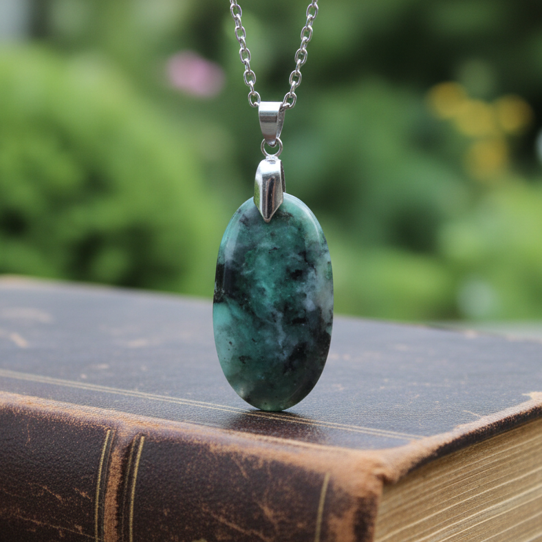 Pendentif en Emeraude dans Biotite (PE2108)