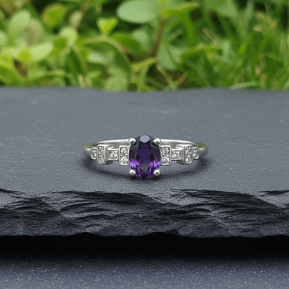 Bague en Améthyste et cuivre (BAG86)