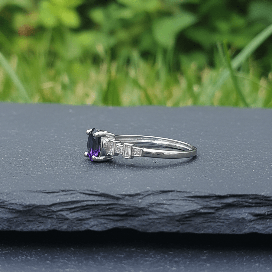 Bague en Améthyste et cuivre (BAG86)