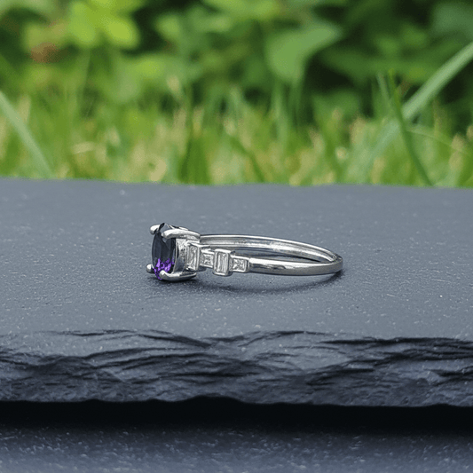 Bague en Améthyste et cuivre (BAG86)