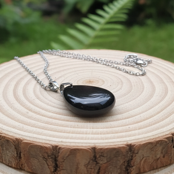 Pendentif biface en Obsidienne Œil Céleste (PE1020 - 9)