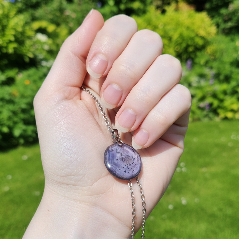 Pendentif en Saphir étoilé (PE2140)