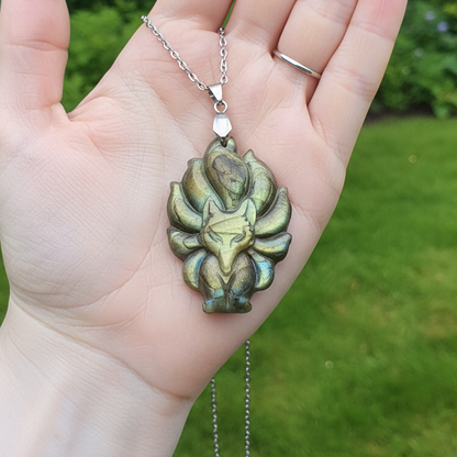 Pendentif Renard en Labradorite (PE1279 - 2)