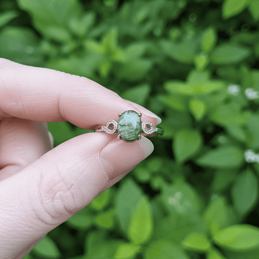 Bague réglable en Séraphinite (BAG73 - 3)