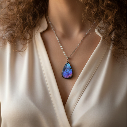 Pendentif en Labradorite violette (PE2149)