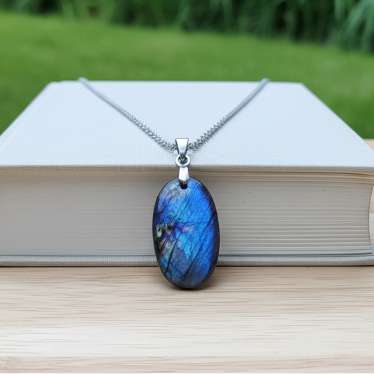 Pendentif en Labradorite bleue (PE2147)