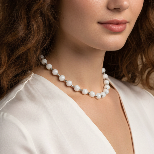 Collier en perles de Nacre (COL26 - 1)