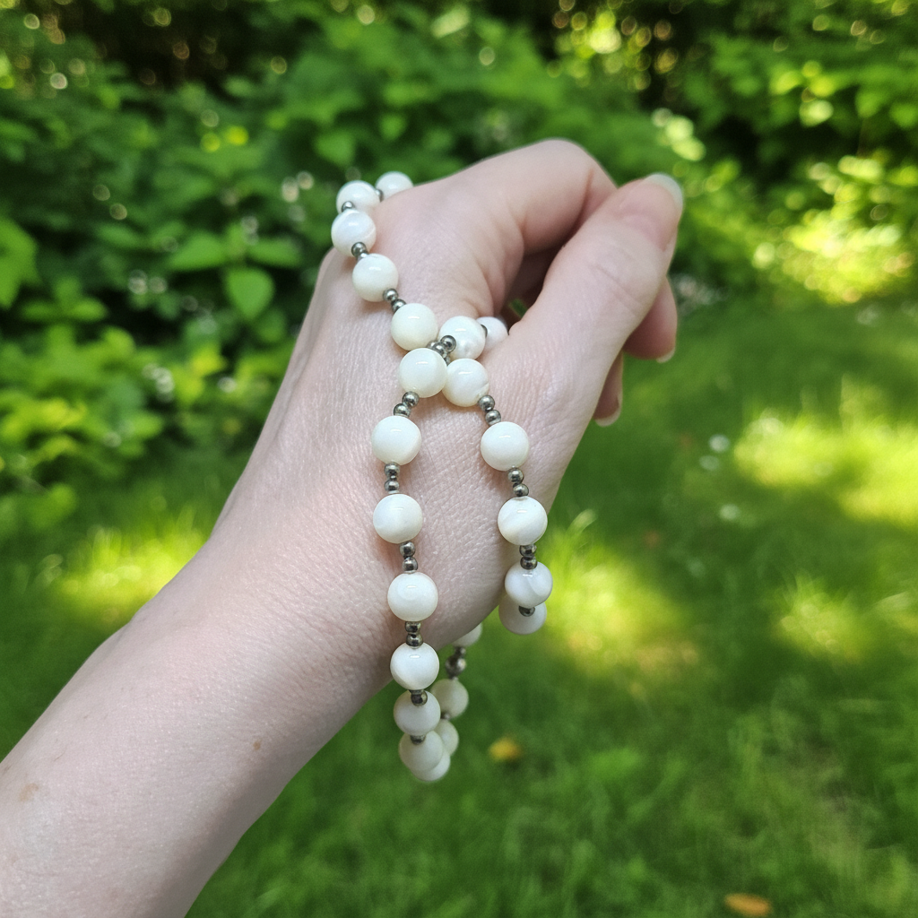 Collier en perles de Nacre (COL26 - 1)