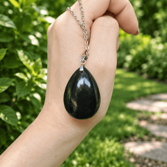 Pendentif en Obsidienne Œil Céleste biface (PE1020 - 10)