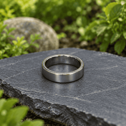 Bague jonc en Hématite Taille 58 (BAGJ1)