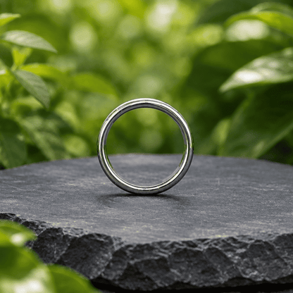 Bague jonc en Hématite Taille 58 (BAGJ1)