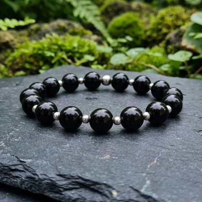Bracelet en Tourmaline noire 8mm