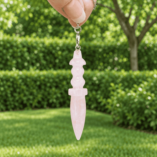 Pendule Thot en Quartz rose (PEND20)
