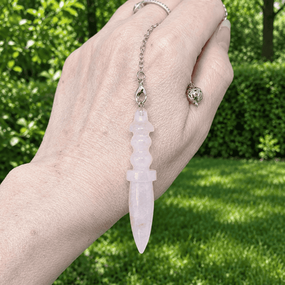 Pendule Thot en Quartz rose (PEND20)