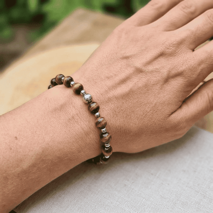 Bracelet en Œil de Tigre 6mm