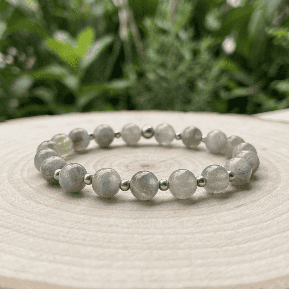 Bracelet en Labradorite en 7,5 mm - 15