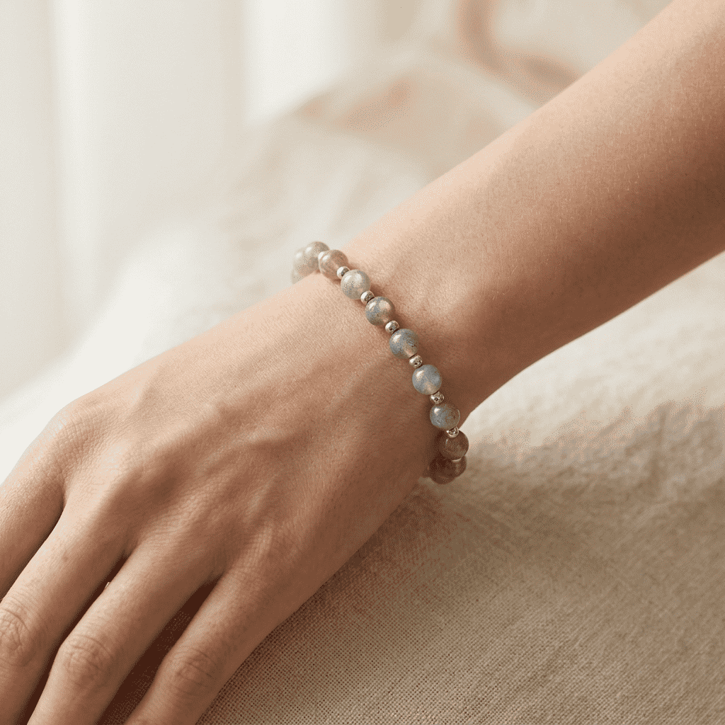 Bracelet en Labradorite en 7,5 mm