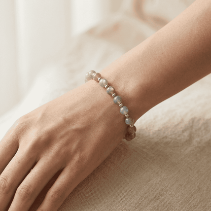 Bracelet en Labradorite en 7,5 mm