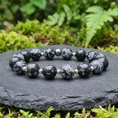 Bracelet en Obsidienne mouchetée