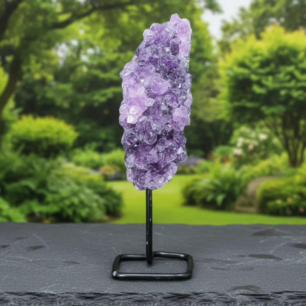 Améthyste brute sur pied 146g (MB504-1)