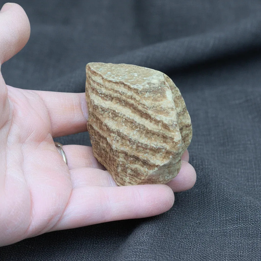 Aragonite brute zonée 113g (MB198)