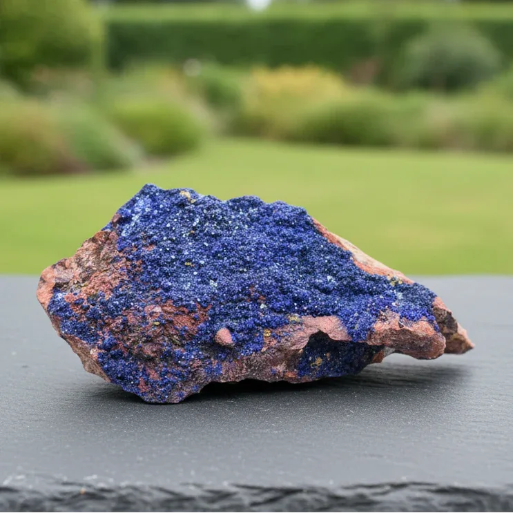 Azurite cristallisée brute 236g (MB258)